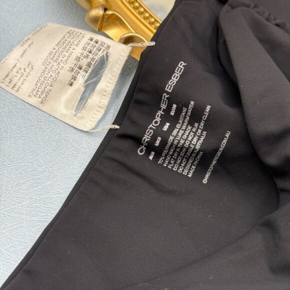 🆕 CHRISTOPHER ESBER 🧿 NWOT U Prong Black Swim Brief, Sz AU 8 US 4 - Picture 13 of 13